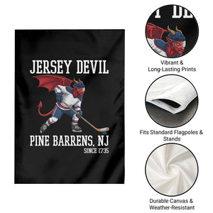 Pine Barrens New Jersey Devil Garden Flag Gothic Horror Ice Hockey Gift TS12 Print Your Wear