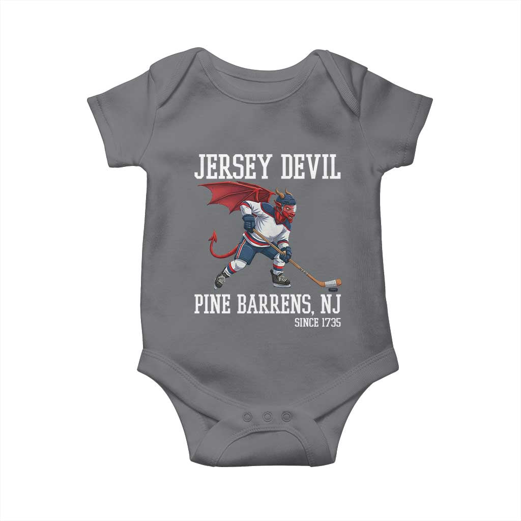 Pine Barrens New Jersey Devil Baby Onesie Gothic Horror Ice Hockey Gift TS12 Charcoal Print Your Wear