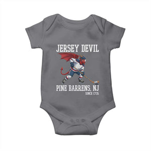 Pine Barrens New Jersey Devil Baby Onesie Gothic Horror Ice Hockey Gift TS12 Charcoal Print Your Wear