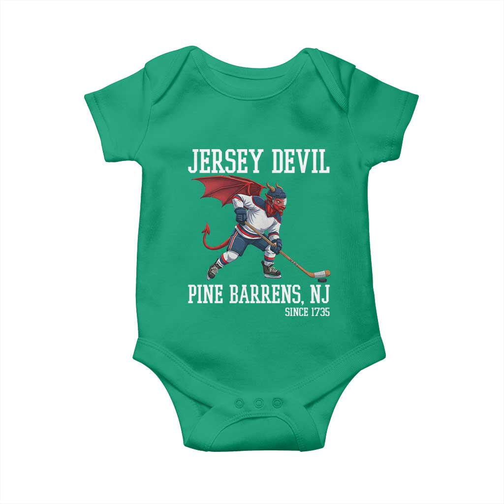 Pine Barrens New Jersey Devil Baby Onesie Gothic Horror Ice Hockey Gift TS12 Irish Green Print Your Wear