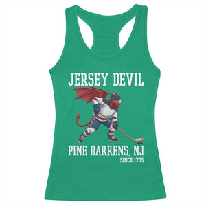 Pine Barrens New Jersey Devil Racerback Tank Top Gothic Horror Ice Hockey Gift TS12 Irish Green Print Your Wear