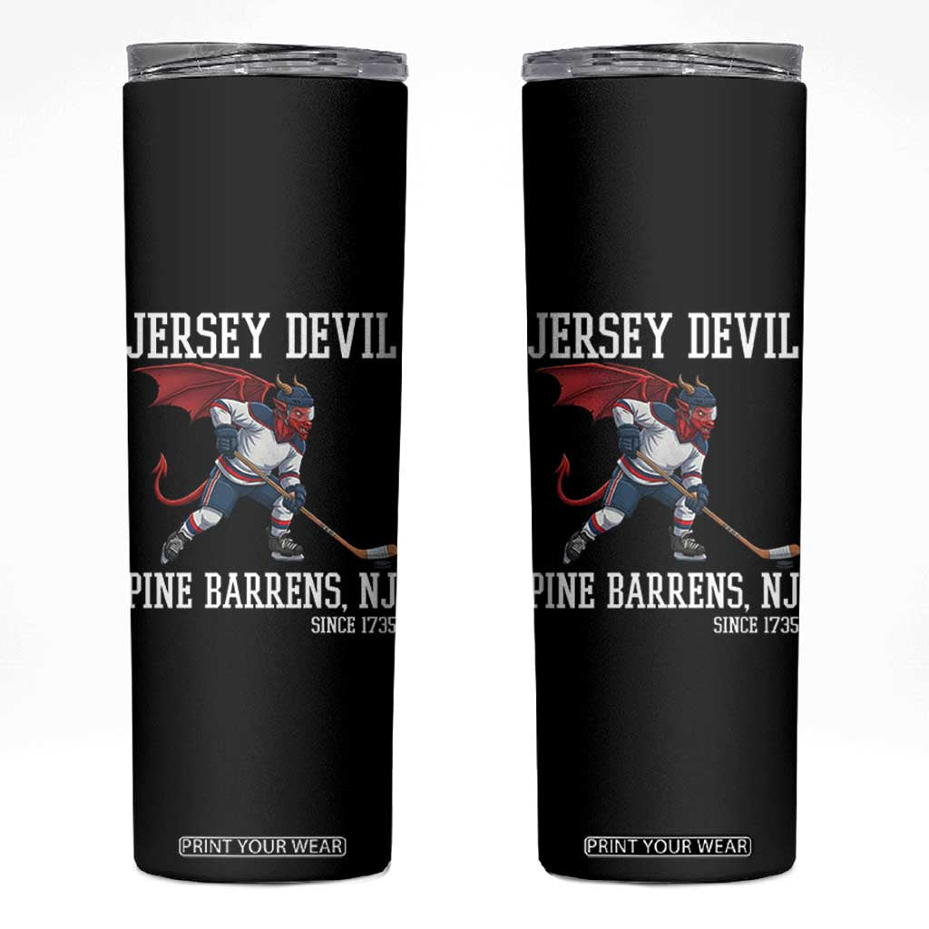Pine Barrens New Jersey Devil Skinny Tumbler Gothic Horror Ice Hockey Gift TS12 Black Print Your Wear