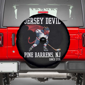Pine Barrens New Jersey Devil Spare Tire Cover Gothic Horror Ice Hockey Gift TS12 Black Print Your Wear