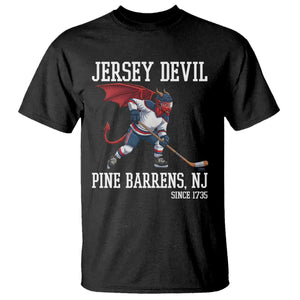 Pine Barrens New Jersey Devil T Shirt Gothic Horror Ice Hockey Gift TS12 Black Print Your Wear