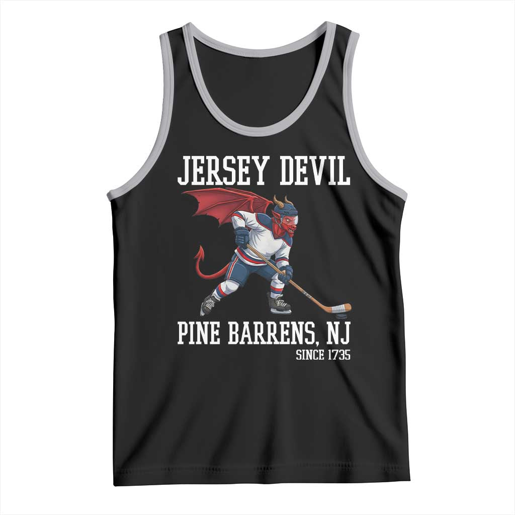 Pine Barrens New Jersey Devil Tank Top Gothic Horror Ice Hockey Gift TS12 Black Athletic Heather Print Your Wear