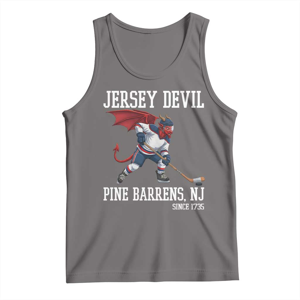 Pine Barrens New Jersey Devil Tank Top Gothic Horror Ice Hockey Gift TS12 Deep Heather Print Your Wear