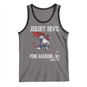 Pine Barrens New Jersey Devil Tank Top Gothic Horror Ice Hockey Gift TS12 Deep Heather Black Print Your Wear