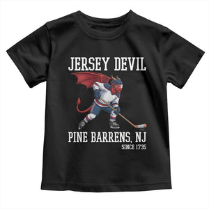 Pine Barrens New Jersey Devil Toddler T Shirt Gothic Horror Ice Hockey Gift TS12 Black Print Your Wear