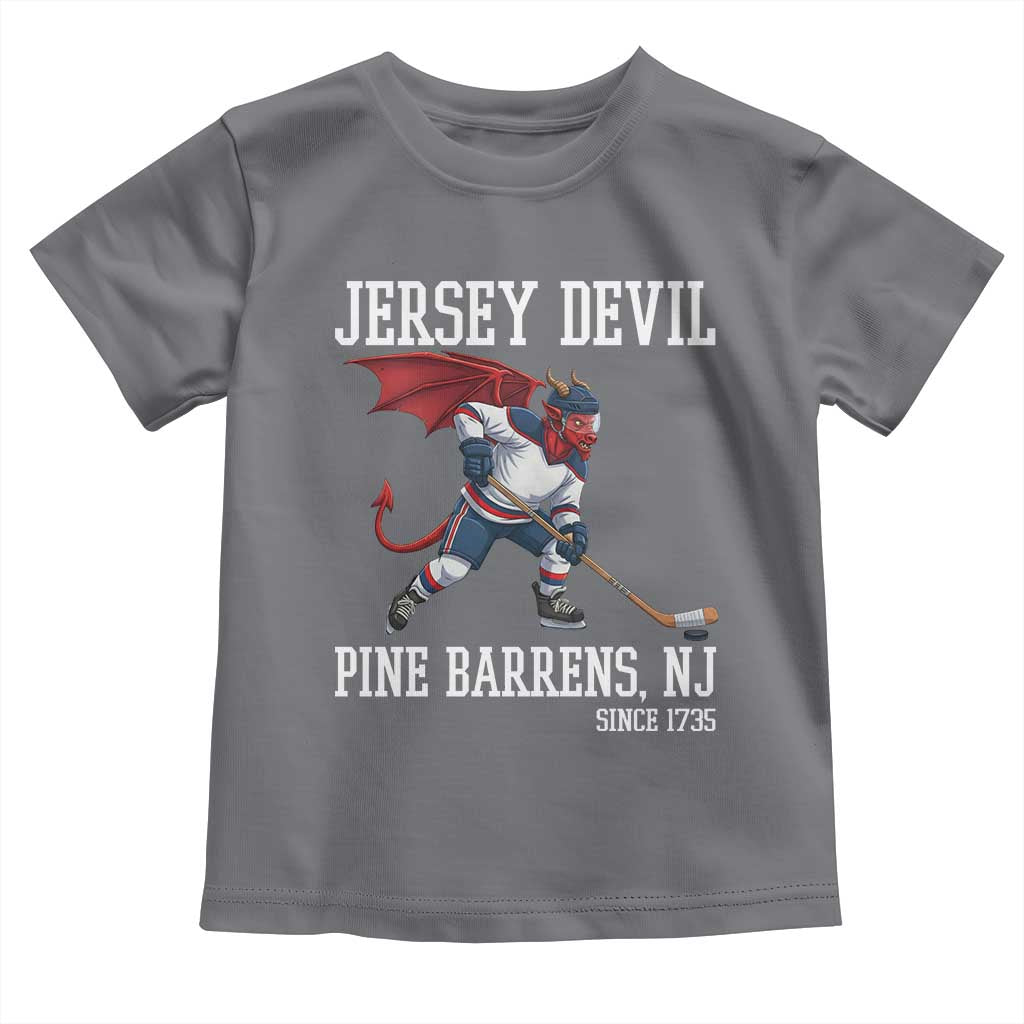 Pine Barrens New Jersey Devil Toddler T Shirt Gothic Horror Ice Hockey Gift TS12 Charcoal Print Your Wear