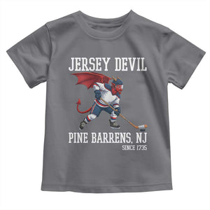 Pine Barrens New Jersey Devil Toddler T Shirt Gothic Horror Ice Hockey Gift TS12 Charcoal Print Your Wear