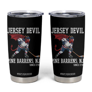 Pine Barrens New Jersey Devil Tumbler Cup Gothic Horror Ice Hockey Gift TS12 Black Print Your Wear