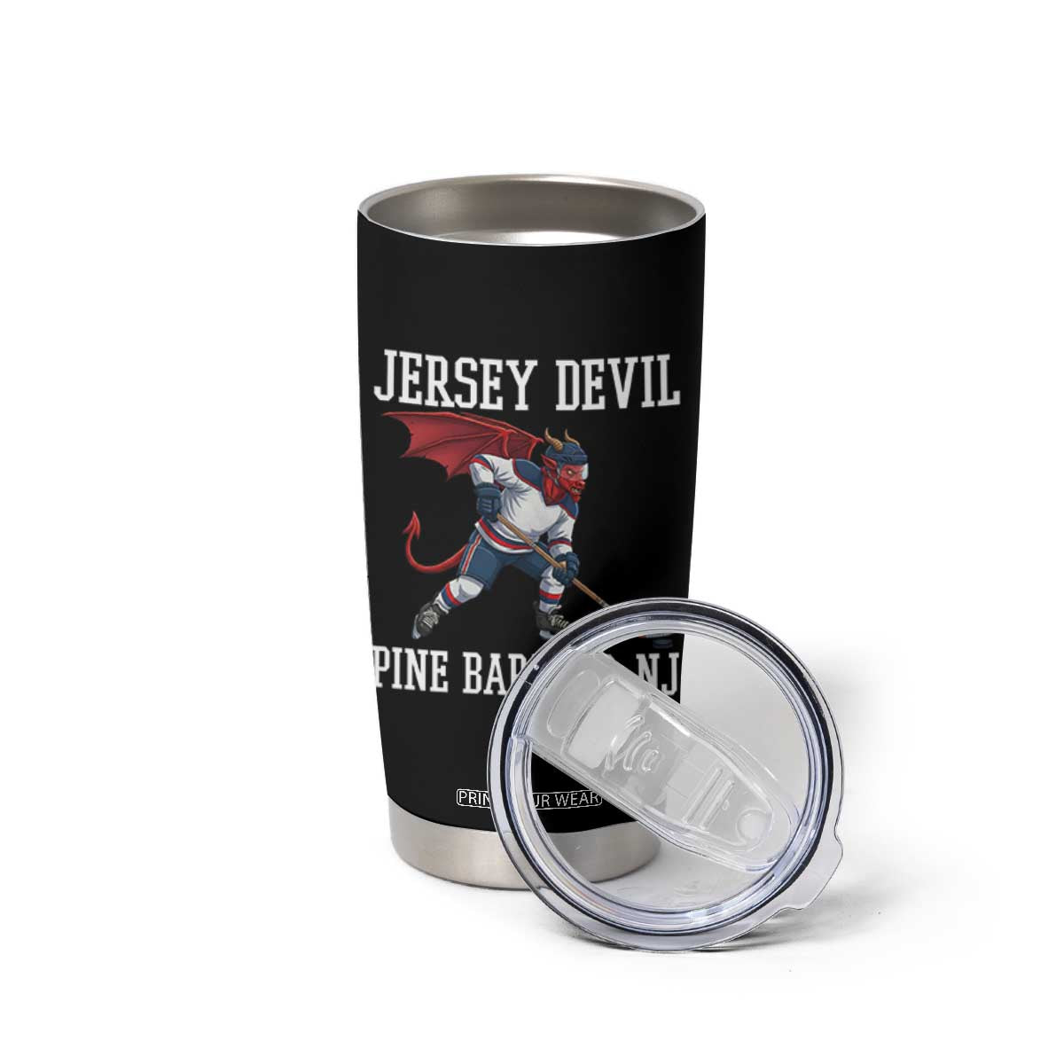Pine Barrens New Jersey Devil Tumbler Cup Gothic Horror Ice Hockey Gift TS12 Print Your Wear