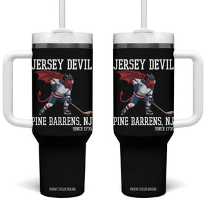 Pine Barrens New Jersey Devil Tumbler With Handle Gothic Horror Ice Hockey Gift TS12 One Size: 40 oz Black Print Your Wear