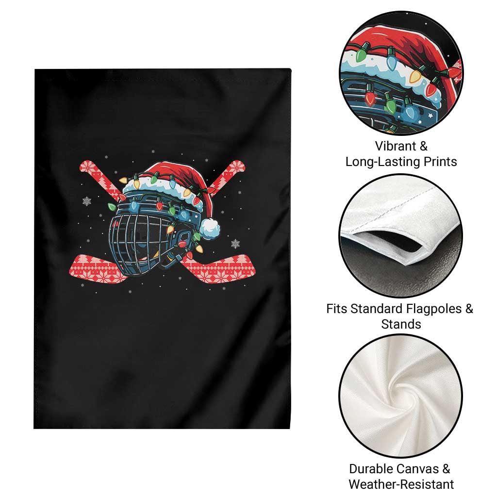 Christmas Ice Hockey Helmet Santa Garden Flag Funny Xmas Gift TS12 Print Your Wear