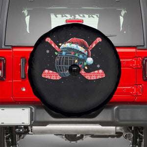 Christmas Ice Hockey Helmet Santa Spare Tire Cover Funny Xmas Gift TS12 Black Print Your Wear