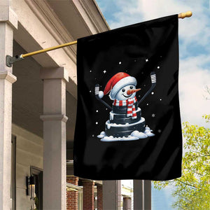 Hockey Puck Snowman Garden Flag Funny Holiday Christmas Gift TS12 Print Your Wear