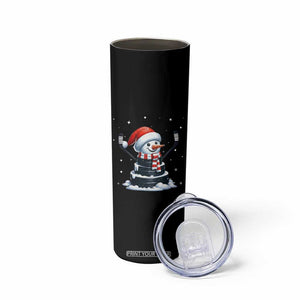 Hockey Puck Snowman Skinny Tumbler Funny Holiday Christmas Gift TS12 Print Your Wear