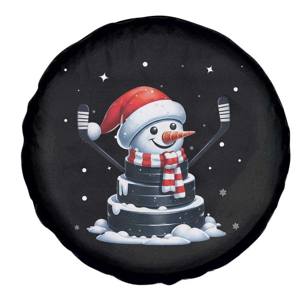 Hockey Puck Snowman Spare Tire Cover Funny Holiday Christmas Gift TS12 Print Your Wear