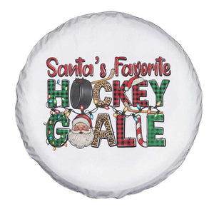 Santa Favorite Hockey Goalie Spare Tire Cover Funny Christmas Gift TS12 Print Your Wear