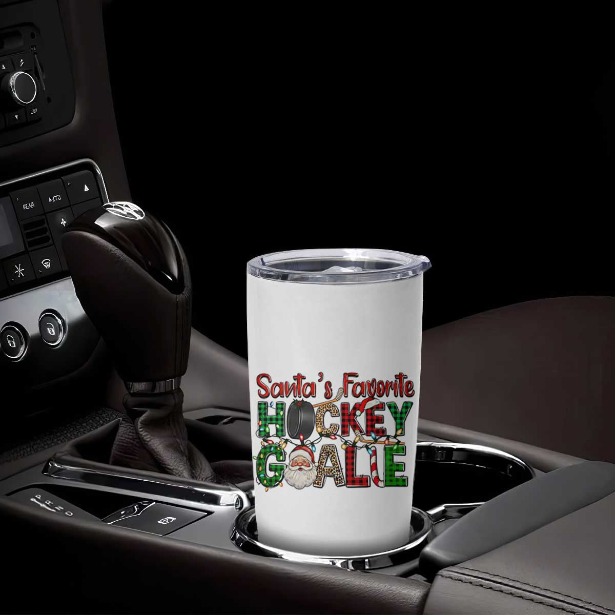 Santa Favorite Hockey Goalie Tumbler Cup Funny Christmas Gift TS12 Print Your Wear