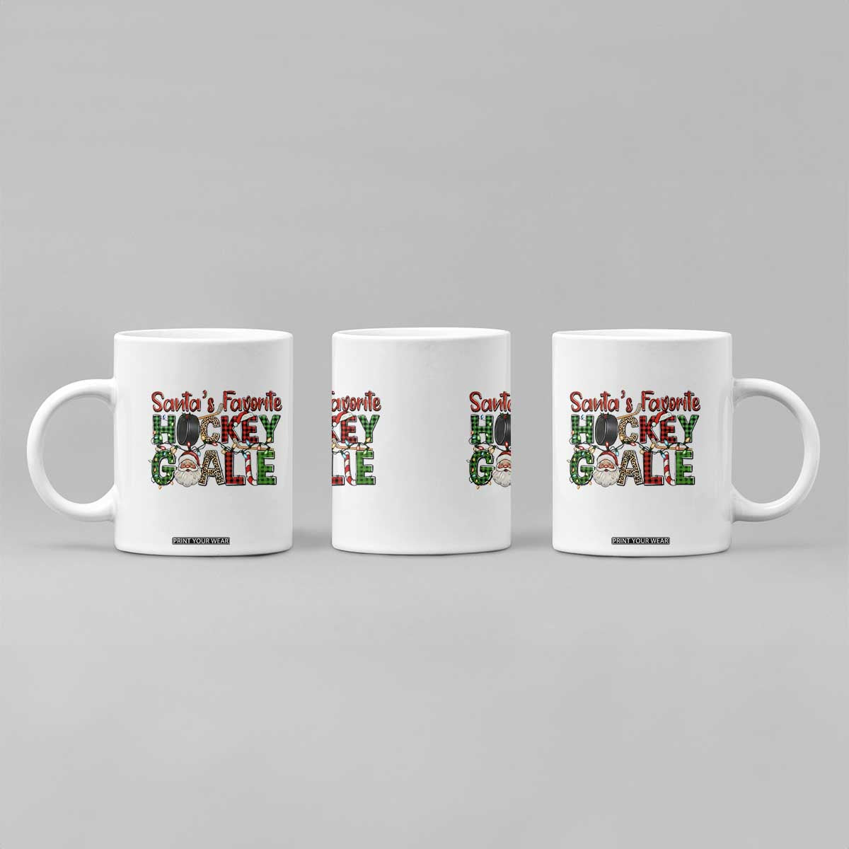 Santa Favorite Hockey Goalie Coffee Mug Funny Christmas Gift TS12 Print Your Wear