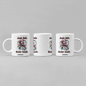 Jingle Bells Hockey Smells Coffee Mug Funny Santa Ice Hockey Christmas Gift TS12 Print Your Wear