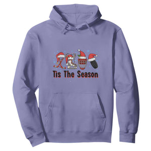 Funny Ice Hockey Christmas Gift Hoodie Tis The Season TS12 Violet Print Your Wear