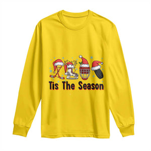 Funny Ice Hockey Christmas Gift Long Sleeve Shirt Tis The Season TS12 Daisy Print Your Wear