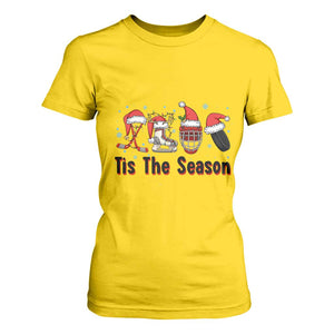 Funny Ice Hockey Christmas Gift T Shirt For Women Tis The Season TS12 Daisy Print Your Wear