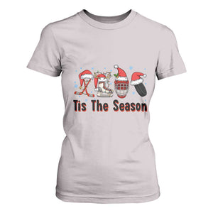 Funny Ice Hockey Christmas Gift T Shirt For Women Tis The Season TS12 Ice Gray Print Your Wear