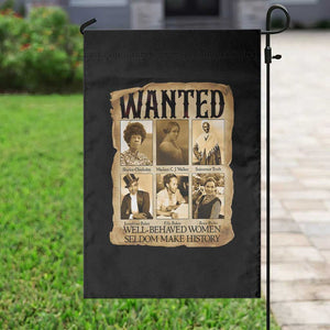 Well Behaved Women Seldom Make History Garden Flag Vintage Feminist Poster TS12 Print Your Wear