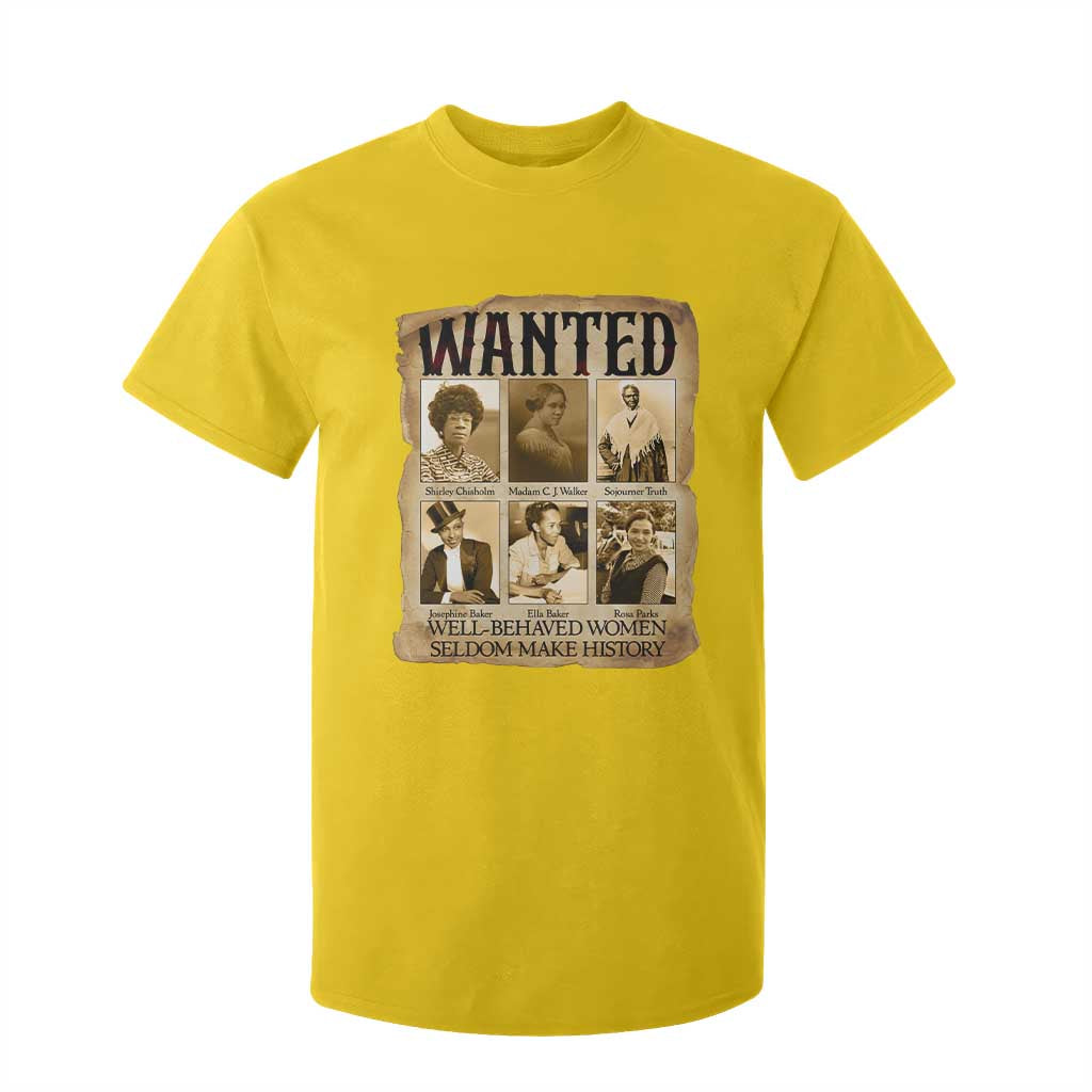 Well Behaved Women Seldom Make History T Shirt For Kid Vintage Feminist Poster TS12 Daisy Print Your Wear