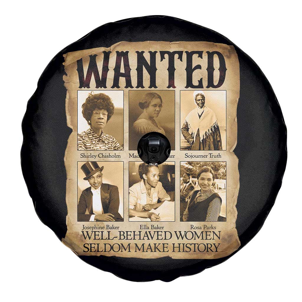 Well Behaved Women Seldom Make History Spare Tire Cover Vintage Feminist Poster TS12 Print Your Wear
