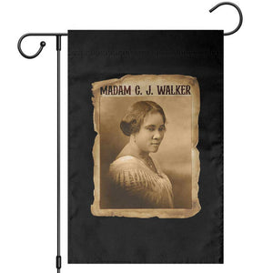 Madam CJ Walker Garden Flag Female Empowerment History Gift TS12 Black Print Your Wear