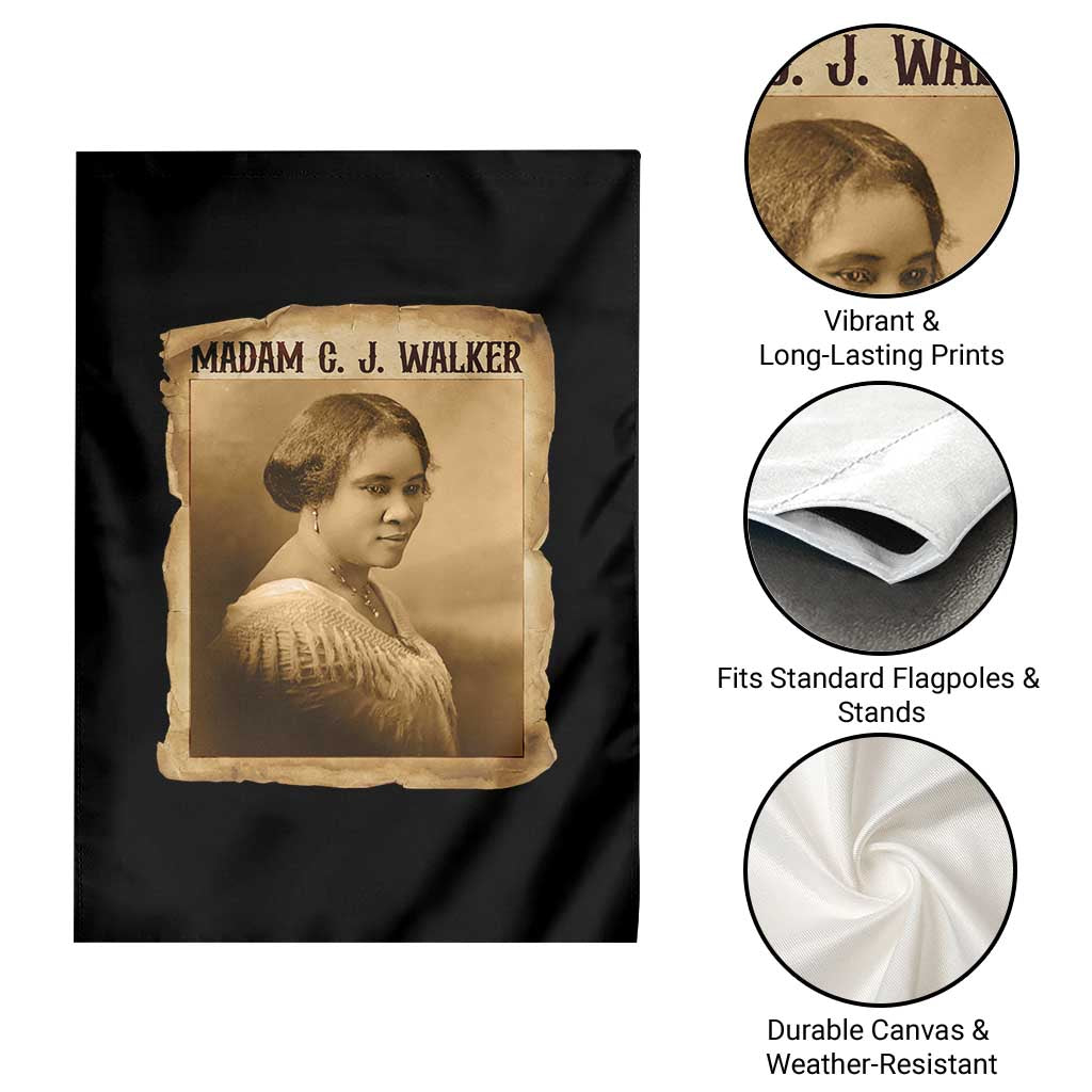 Madam CJ Walker Garden Flag Female Empowerment History Gift TS12 Print Your Wear