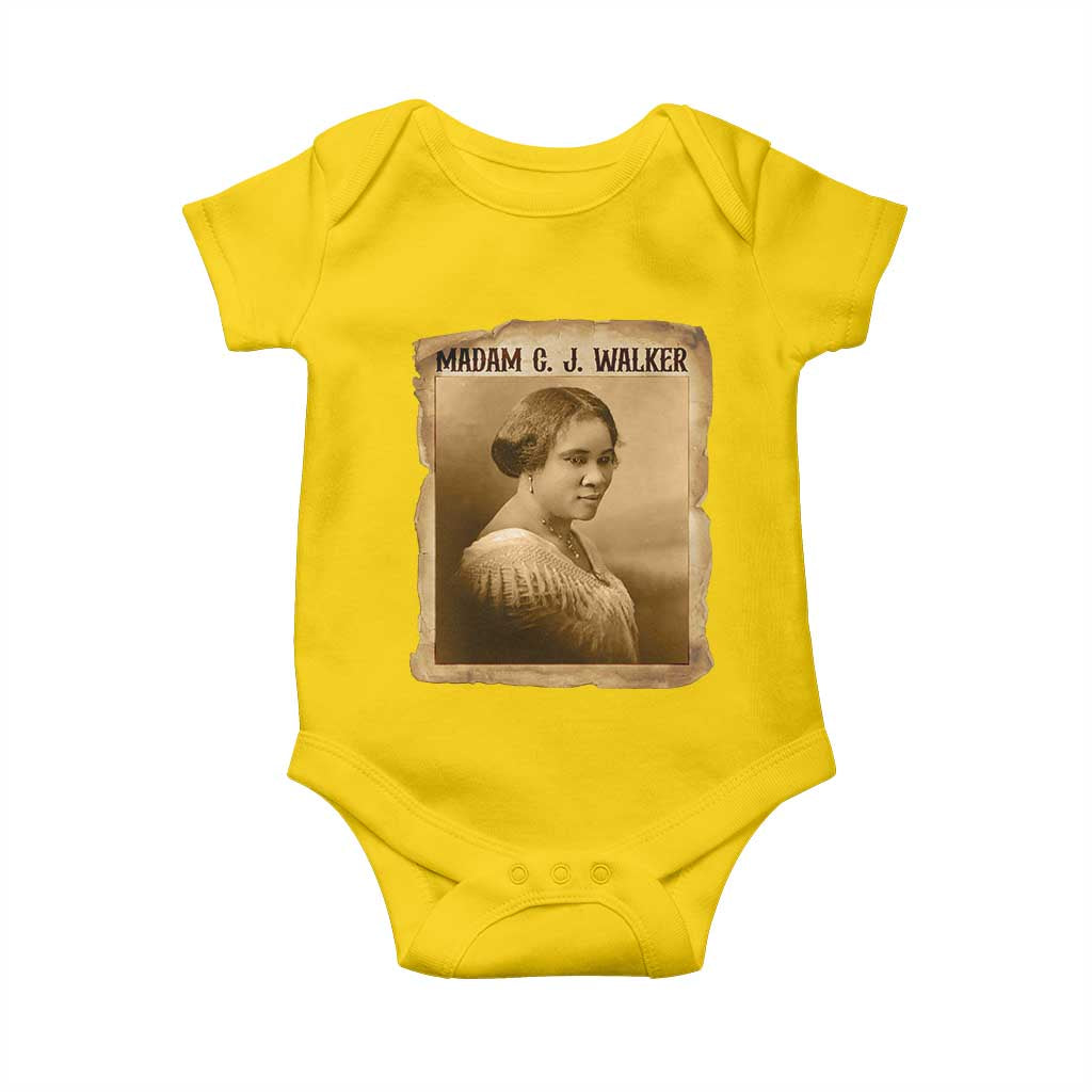 Madam CJ Walker Baby Onesie Female Empowerment History Gift TS12 Daisy Print Your Wear