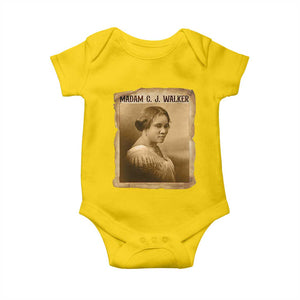 Madam CJ Walker Baby Onesie Female Empowerment History Gift TS12 Daisy Print Your Wear