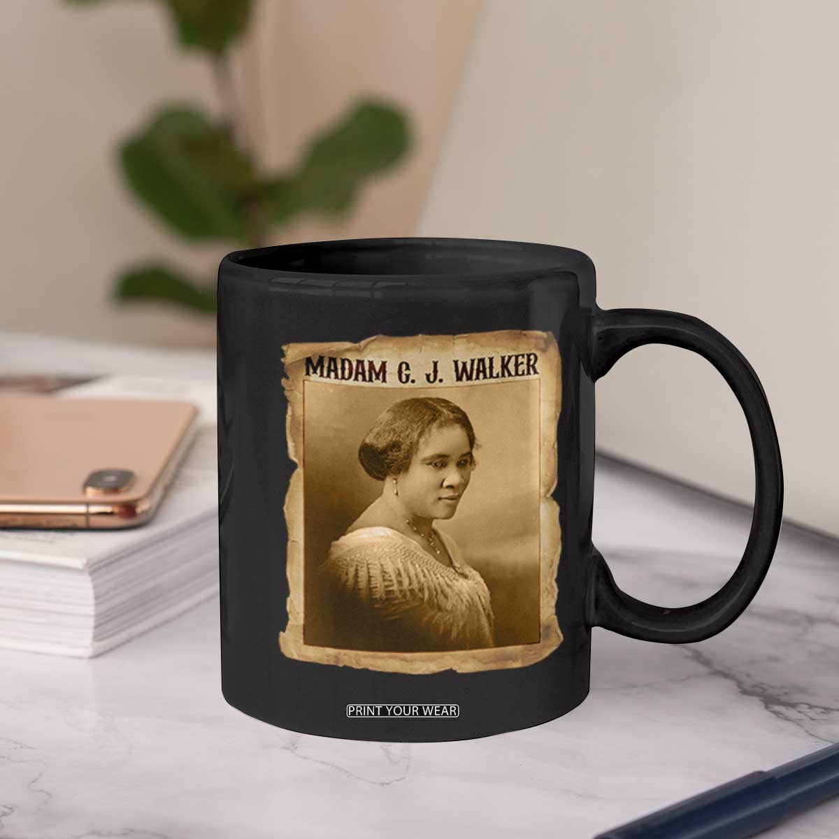 Madam CJ Walker Coffee Mug Female Empowerment History Gift TS12 Print Your Wear