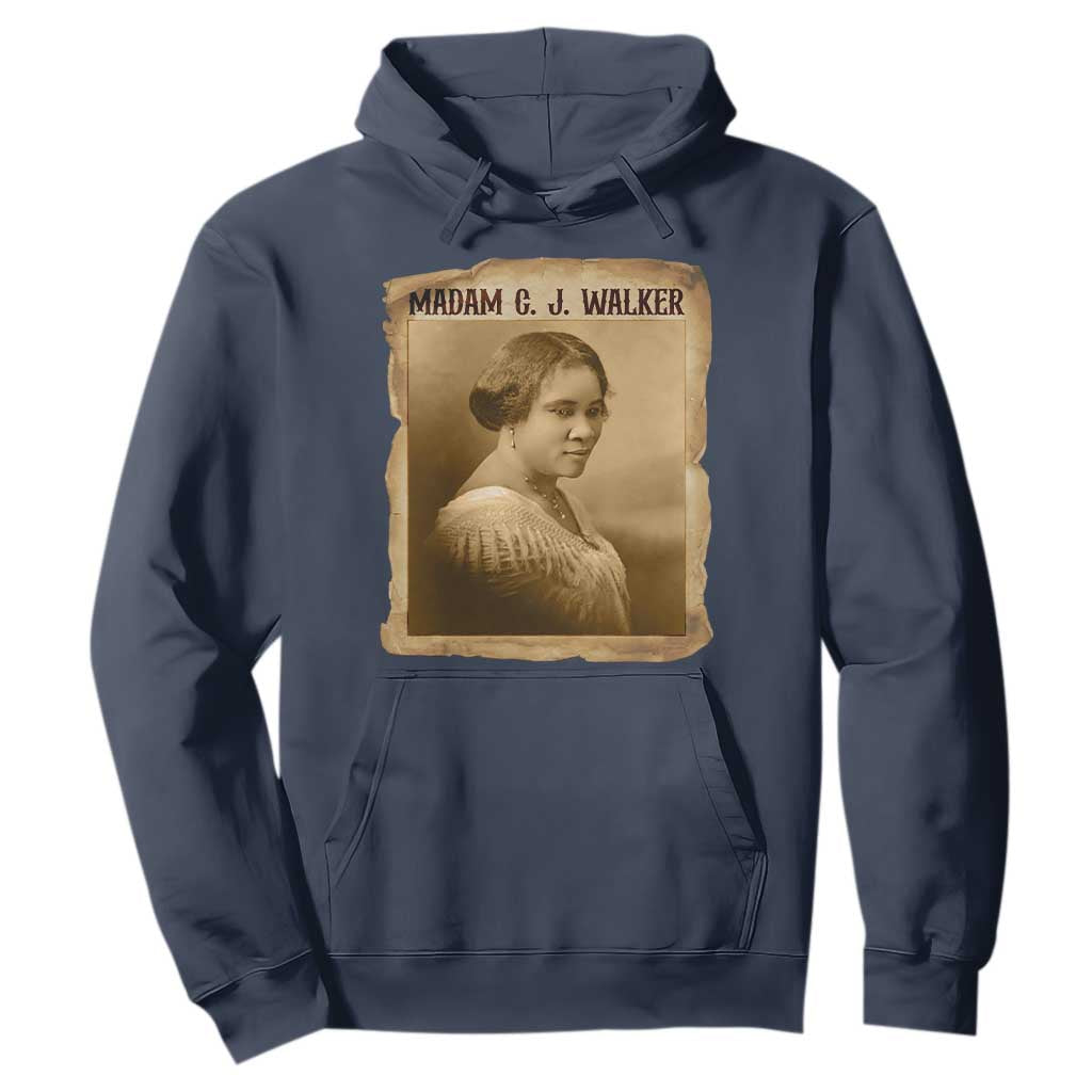 Madam CJ Walker Hoodie Female Empowerment History Gift TS12 Navy Print Your Wear