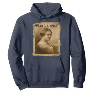 Madam CJ Walker Hoodie Female Empowerment History Gift TS12 Navy Print Your Wear