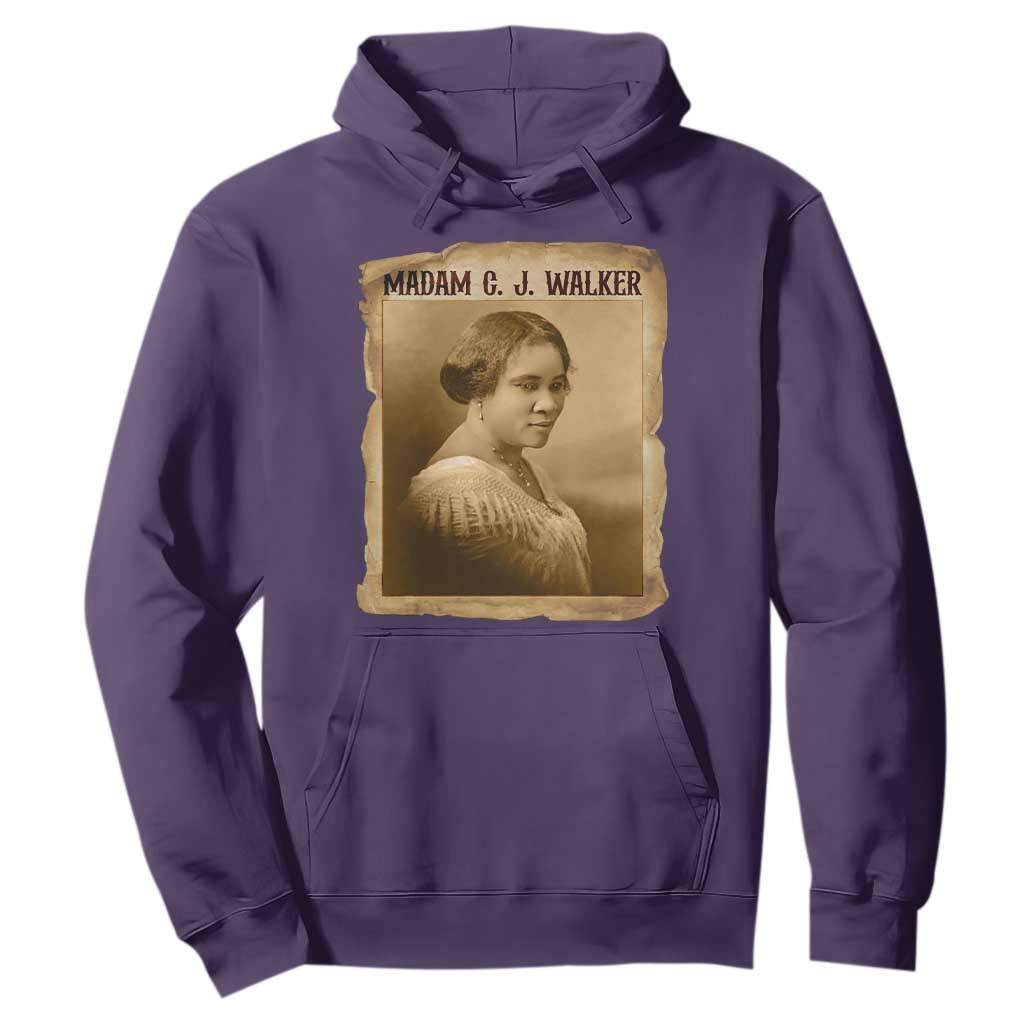 Madam CJ Walker Hoodie Female Empowerment History Gift TS12 Purple Print Your Wear