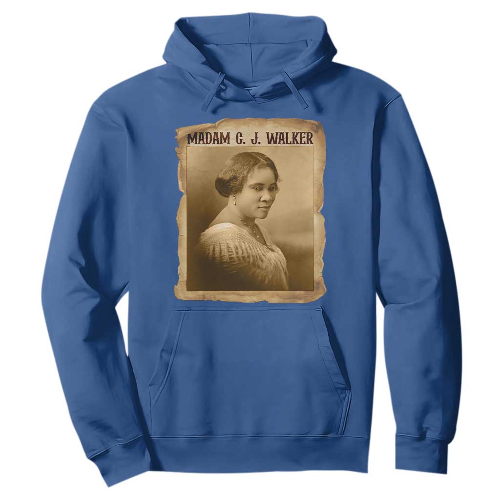 Madam CJ Walker Hoodie Female Empowerment History Gift TS12 Royal Blue Print Your Wear