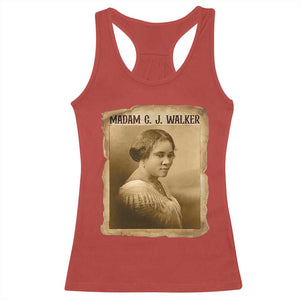 Madam CJ Walker Racerback Tank Top Female Empowerment History Gift TS12 Red Print Your Wear