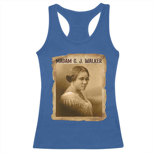 Madam CJ Walker Racerback Tank Top Female Empowerment History Gift TS12 Royal Blue Print Your Wear