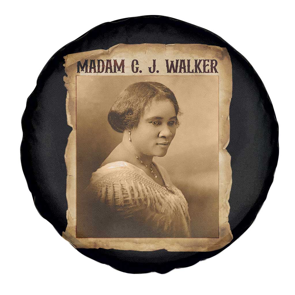 Madam CJ Walker Spare Tire Cover Female Empowerment History Gift TS12 Print Your Wear