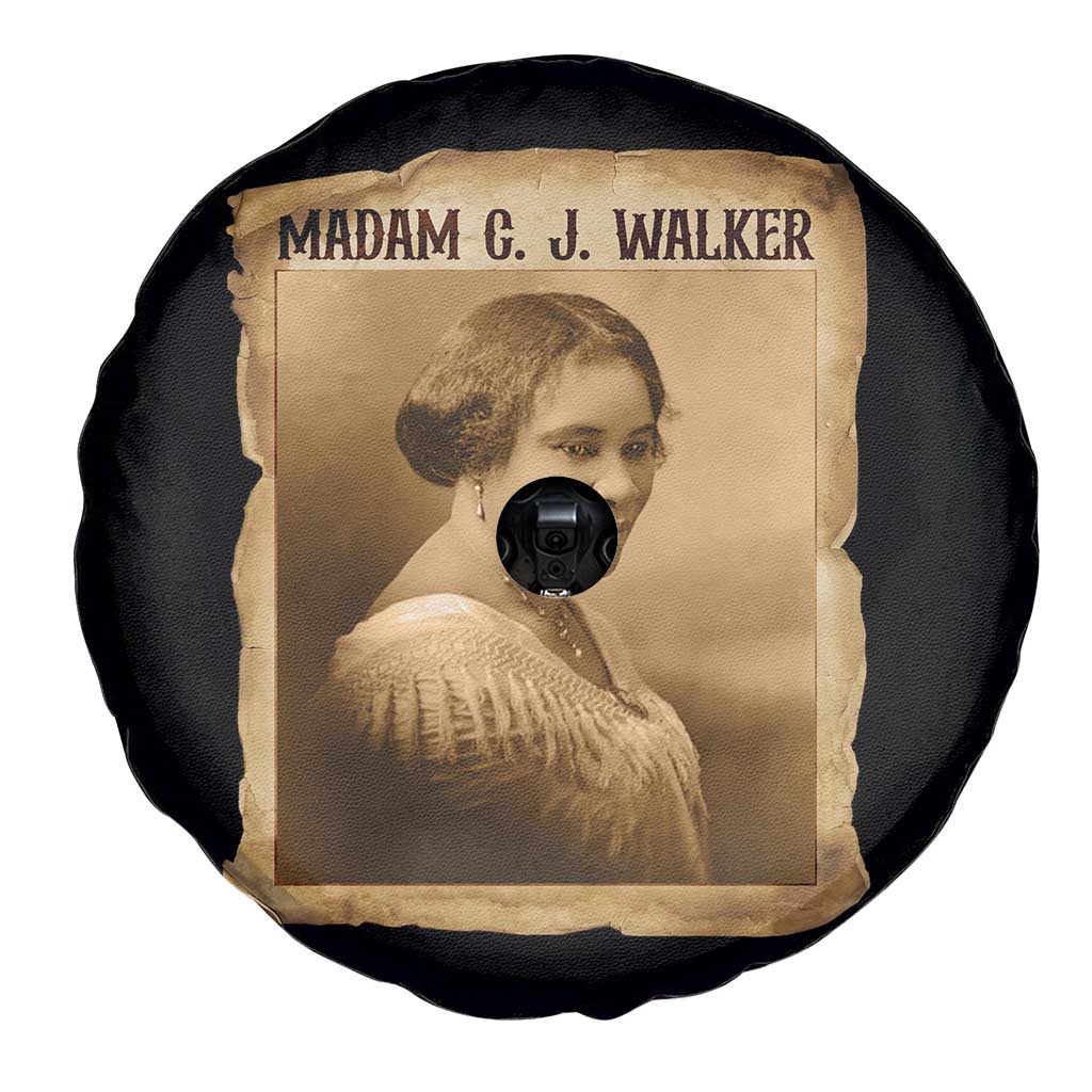 Madam CJ Walker Spare Tire Cover Female Empowerment History Gift TS12 Print Your Wear