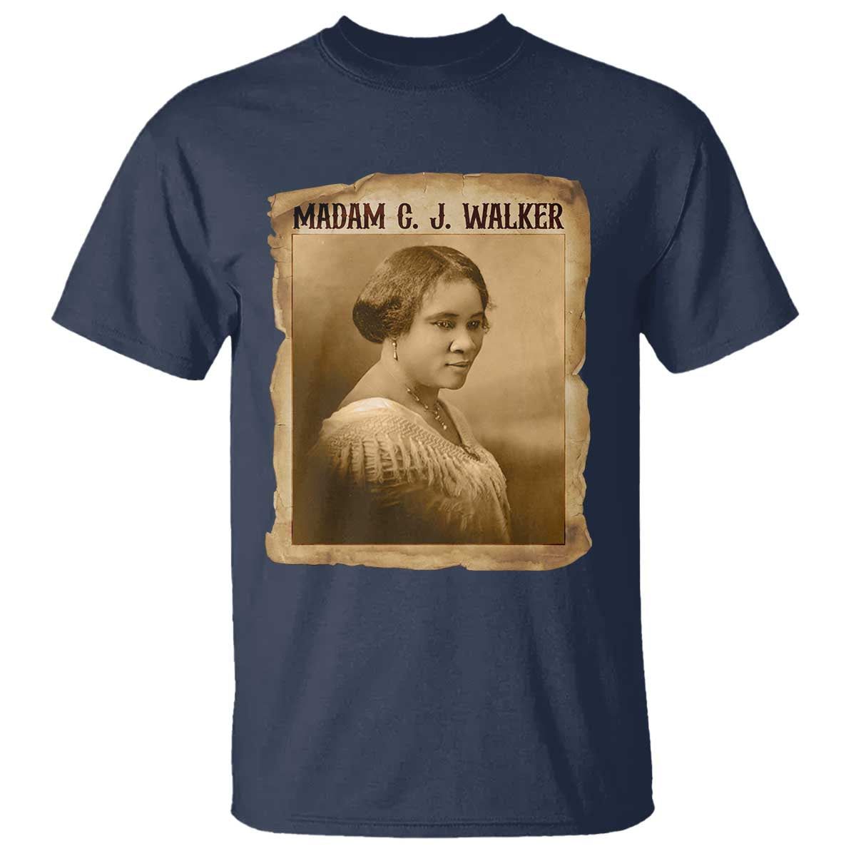 Madam CJ Walker T Shirt Female Empowerment History Gift TS12 Navy Print Your Wear
