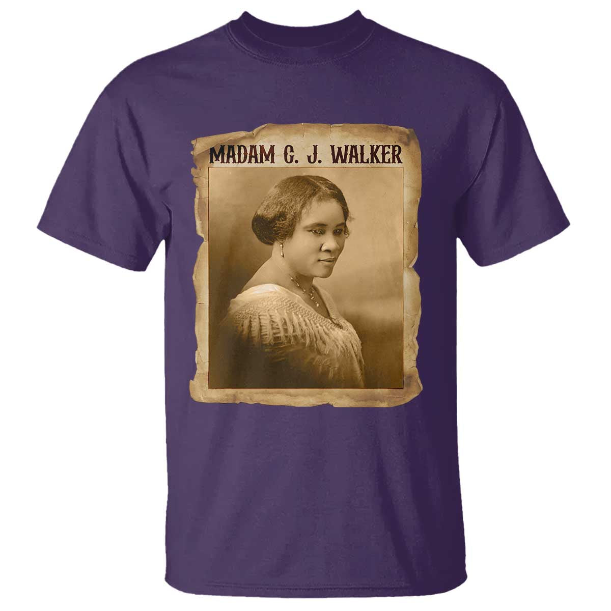 Madam CJ Walker T Shirt Female Empowerment History Gift TS12 Purple Print Your Wear