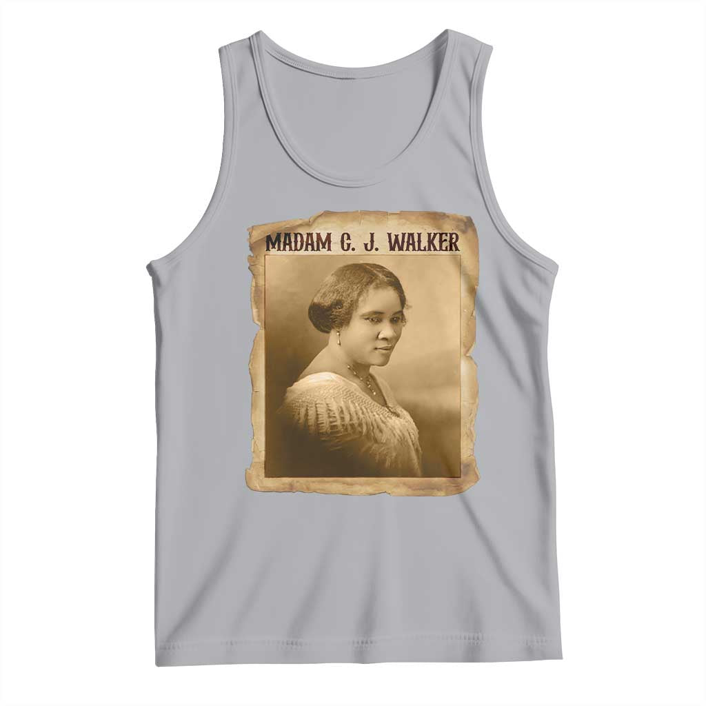 Madam CJ Walker Tank Top Female Empowerment History Gift TS12 Athletic Heather Print Your Wear