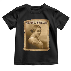 Madam CJ Walker Toddler T Shirt Female Empowerment History Gift TS12 Black Print Your Wear